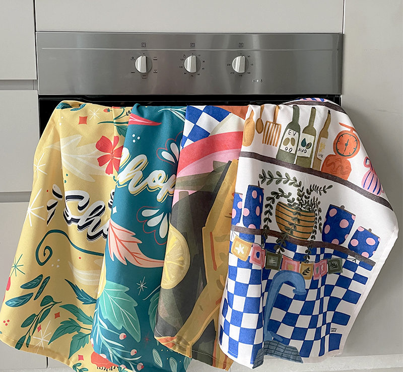 Singapore Tea Towels Singlish